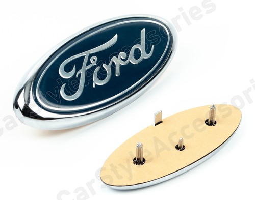Emblema ford cromato blu - emblema,