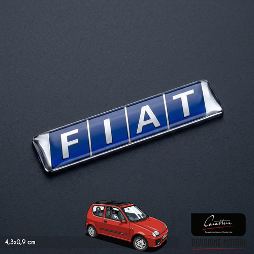 Logo resinato rilievo fiat - resinato, a