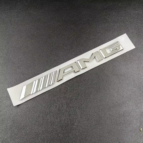 Logo adesivo amg cromato - logo,