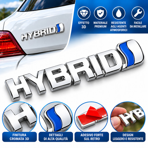 Adesivo hybrid auto cromato - adesivo,